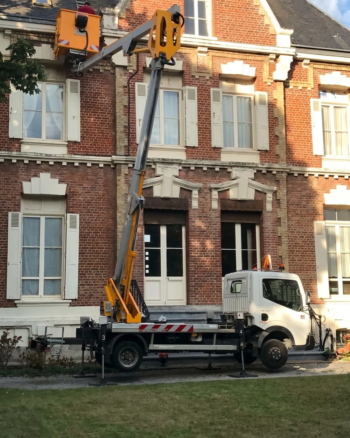 Toiture d'une maison de maître traitée en nacelle